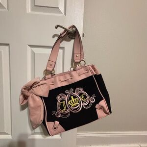 Juicy Couture Pink and Black Daydreamer Tote Bag